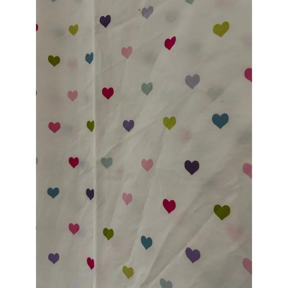EUC Pottery Barn Kids Heart Twin Flat Sheet